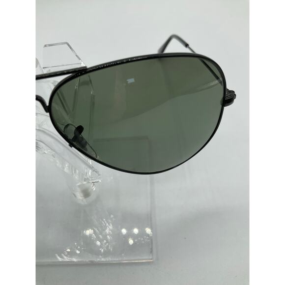 Pre-Owned Ray Ban RB 3025 Aviator Polarized Sunglasses- Black - Picture 6 of 8